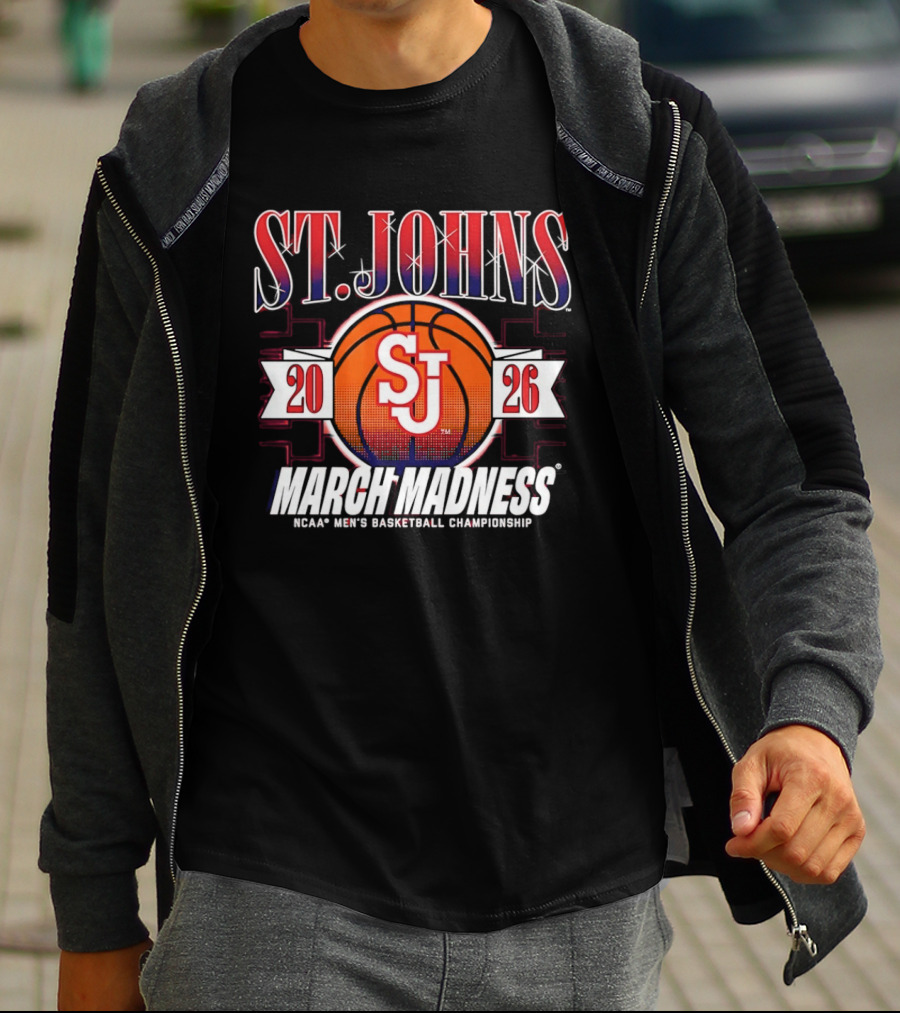 St. Johns 2026 March Madness NCAA Men's Basketball Championship T-Shirt