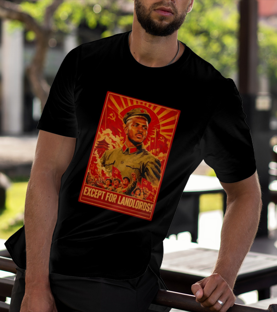 Victor Osimhen Propaganda Style Except For Landlords T-Shirt