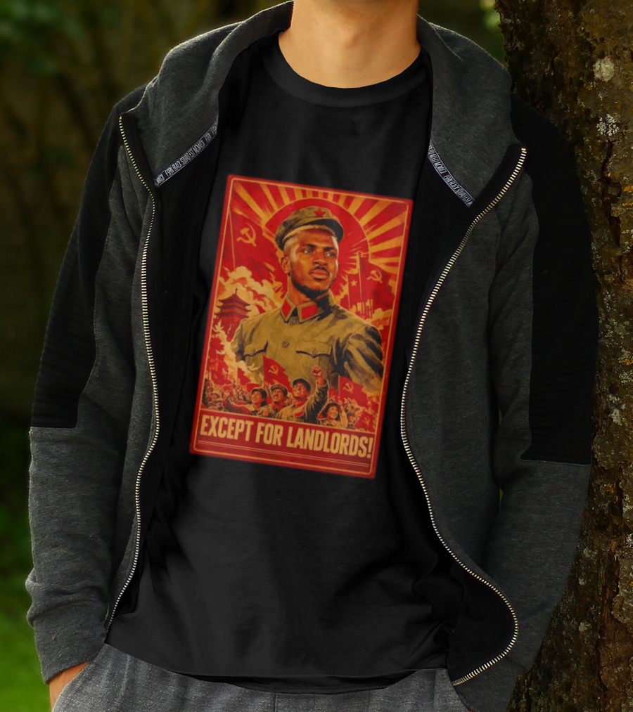 Victor Osimhen Propaganda Style Except For Landlords T-Shirt