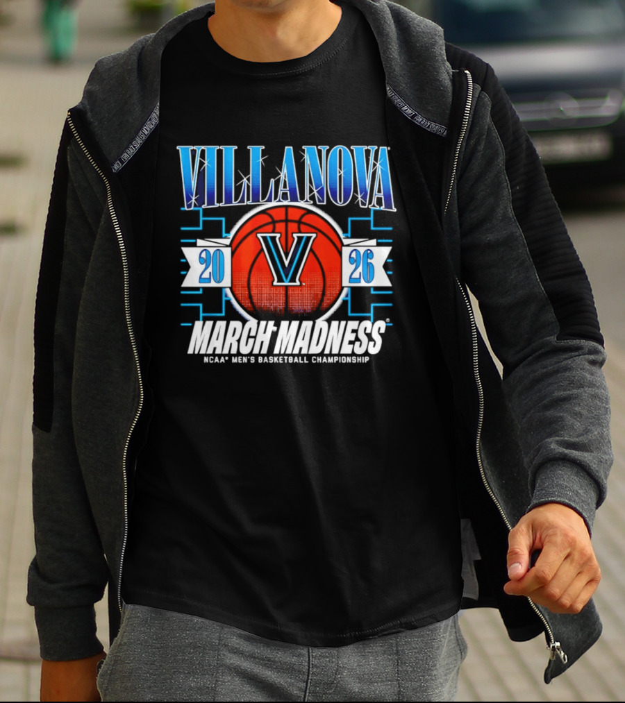 Villanova Wildcats NCAA Men's Basketball Championship 2026 March Madness T-Shirt