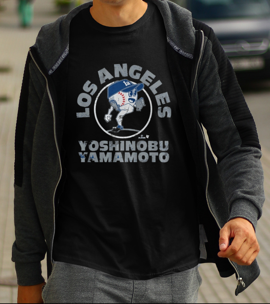 Los Angeles Yoshinobu Yamamoto Baseball Buddies T-Shirt