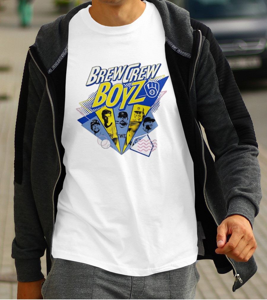 Brew Crew Boyz 2026 Brewers Night Baseball Icons Celebration T-Shirt
