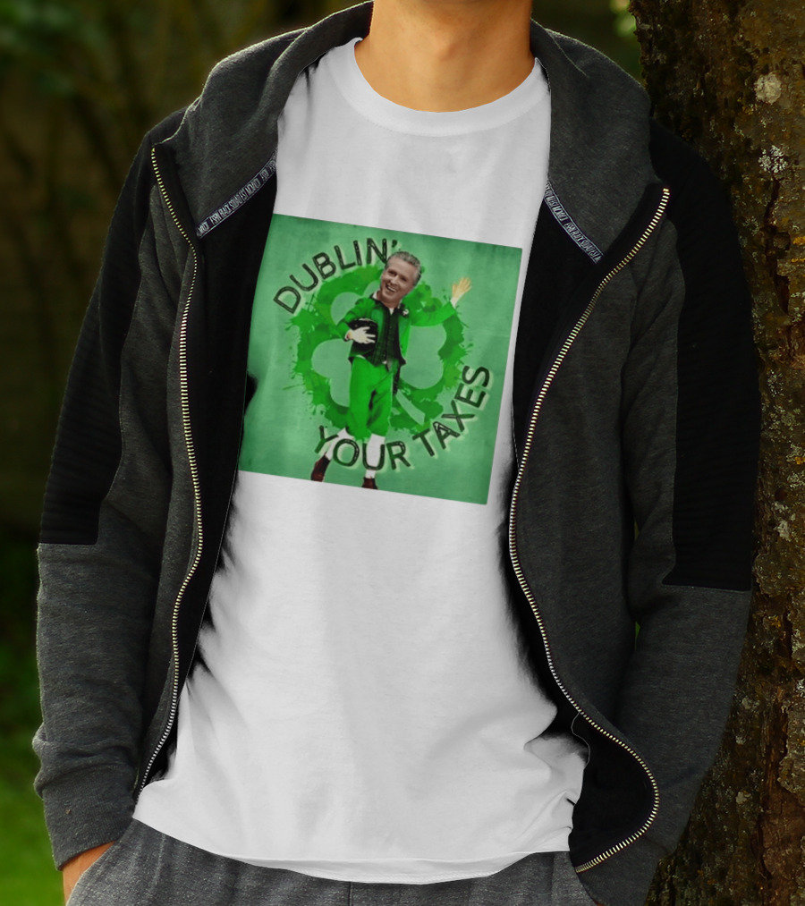 Gavin Newsom Dublin Your Taxes Leprechaun St Patrick's Day T-Shirt