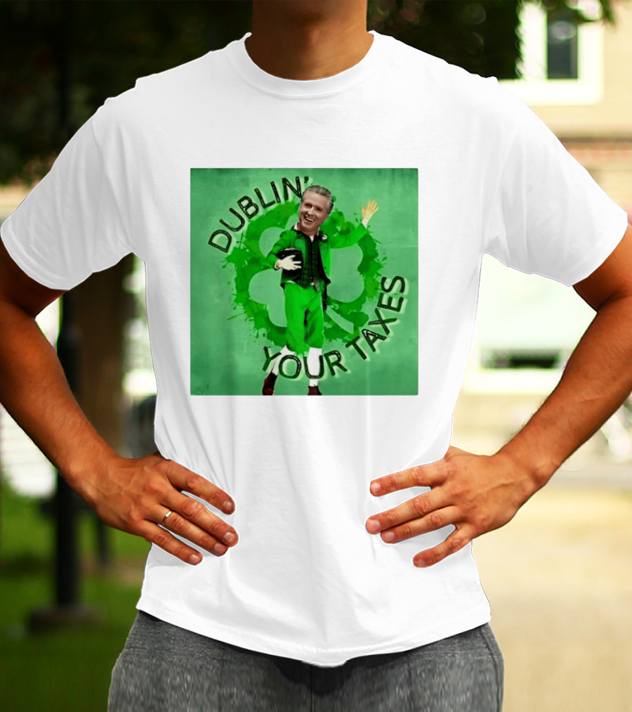 Gavin Newsom Dublin Your Taxes Leprechaun St Patrick's Day T-Shirt