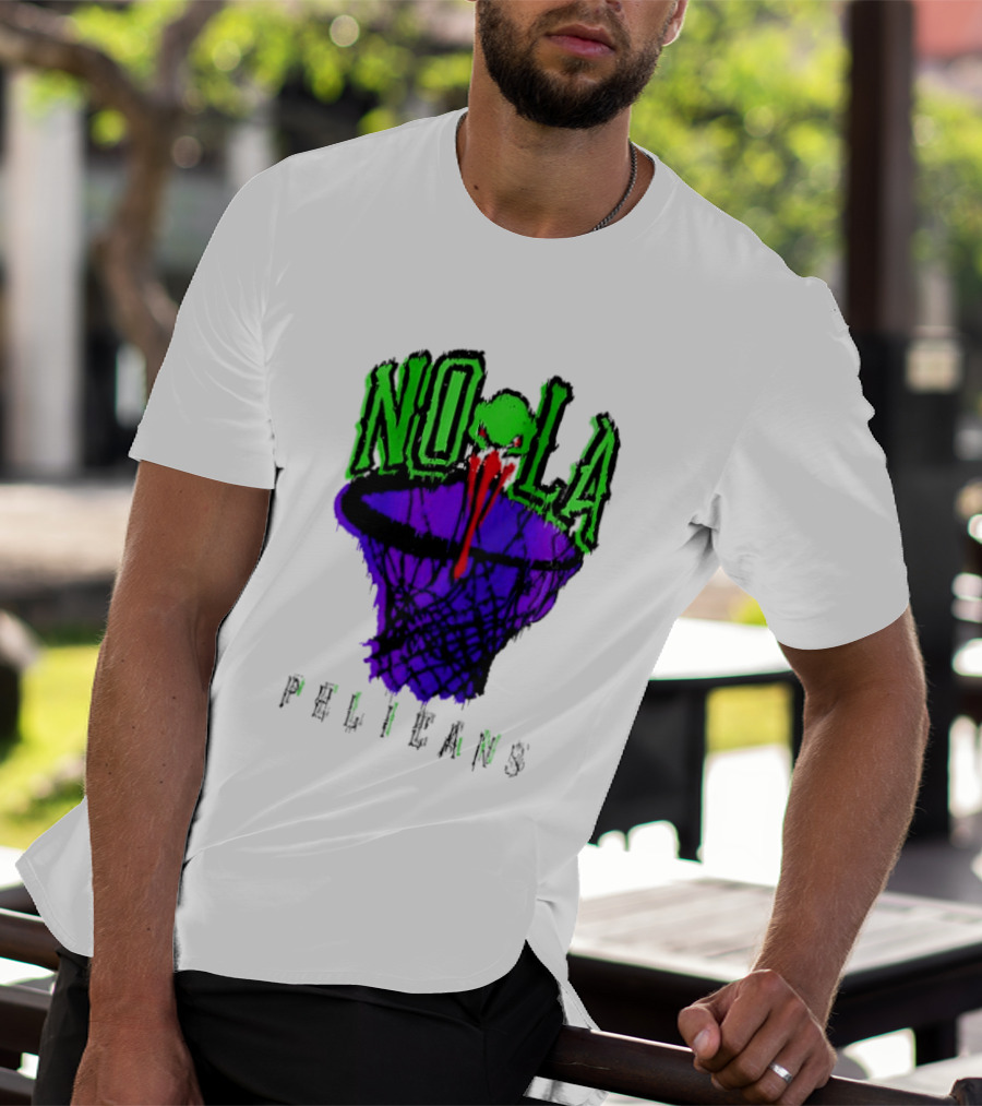 NOLA Pelicans Fest 2026 Basketball Hoop Alien T-Shirt