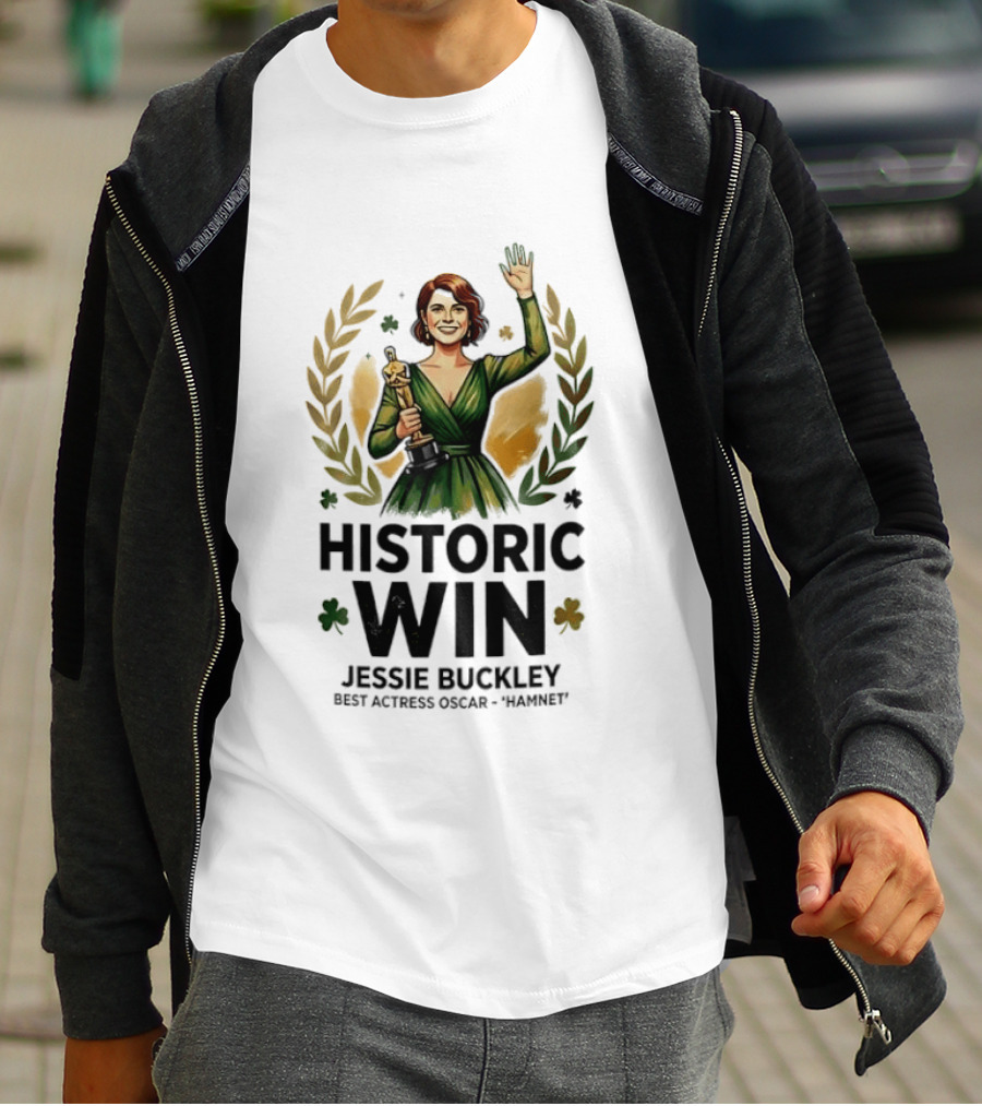Jessie Buckley Historic Win Best Actress Oscar Women T-Shirt