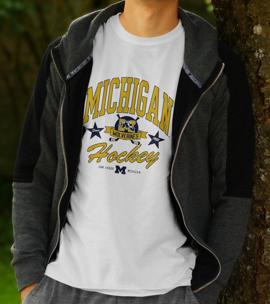Michigan Wolverines Hockey Ann Arbor Heritage Since 1922 T-Shirt