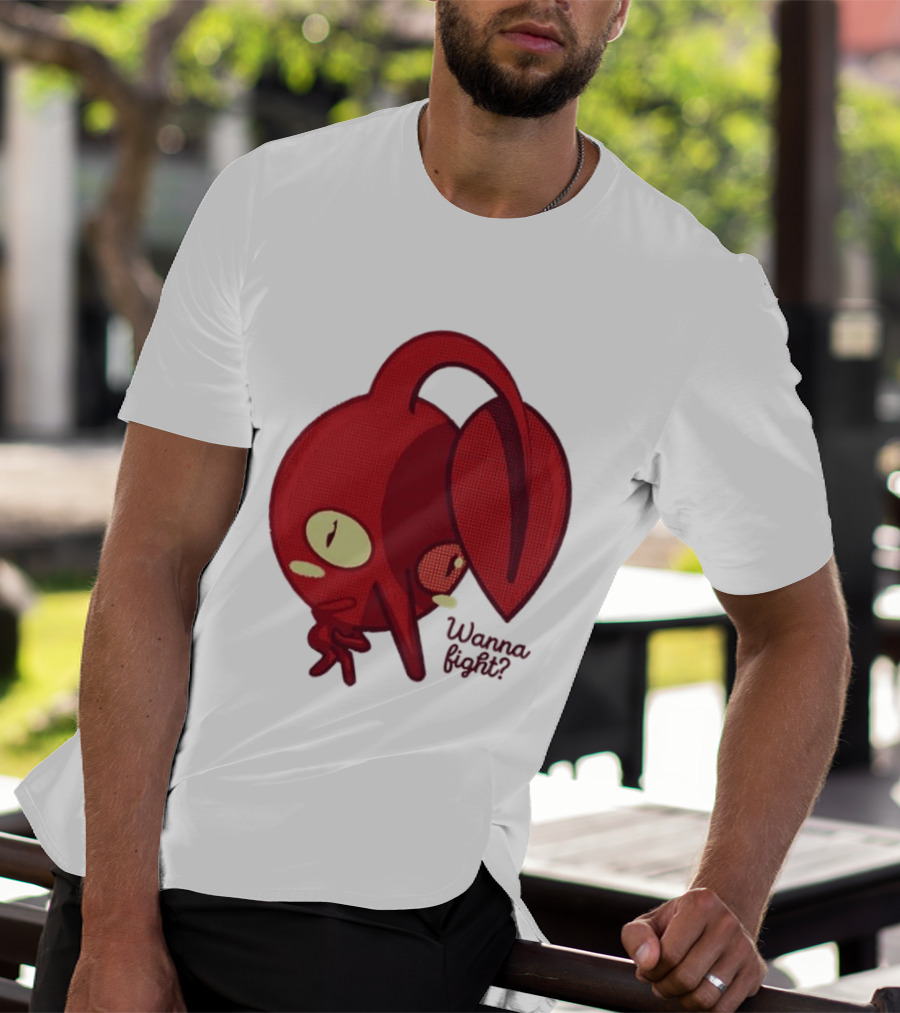 Red Pikmin Wanna Fight Video Game T-Shirt