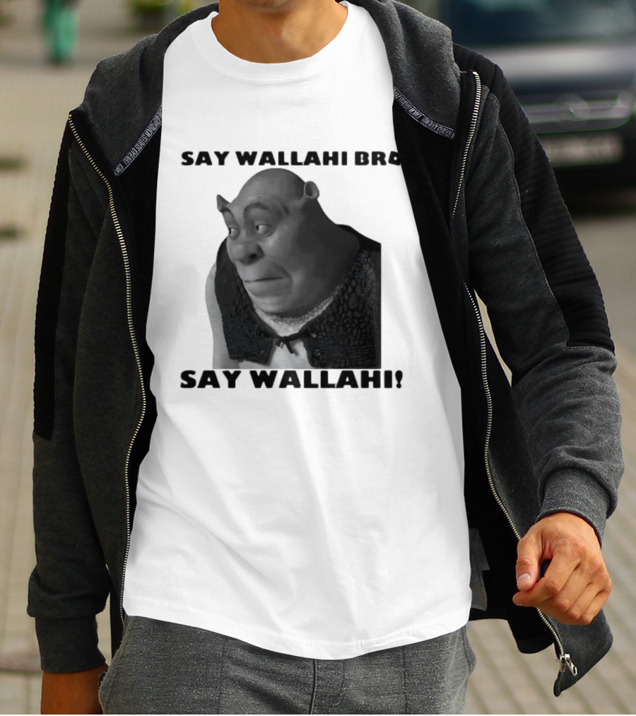 Shrek Say Wallahi Bro Meme Face Roblox T-Shirt