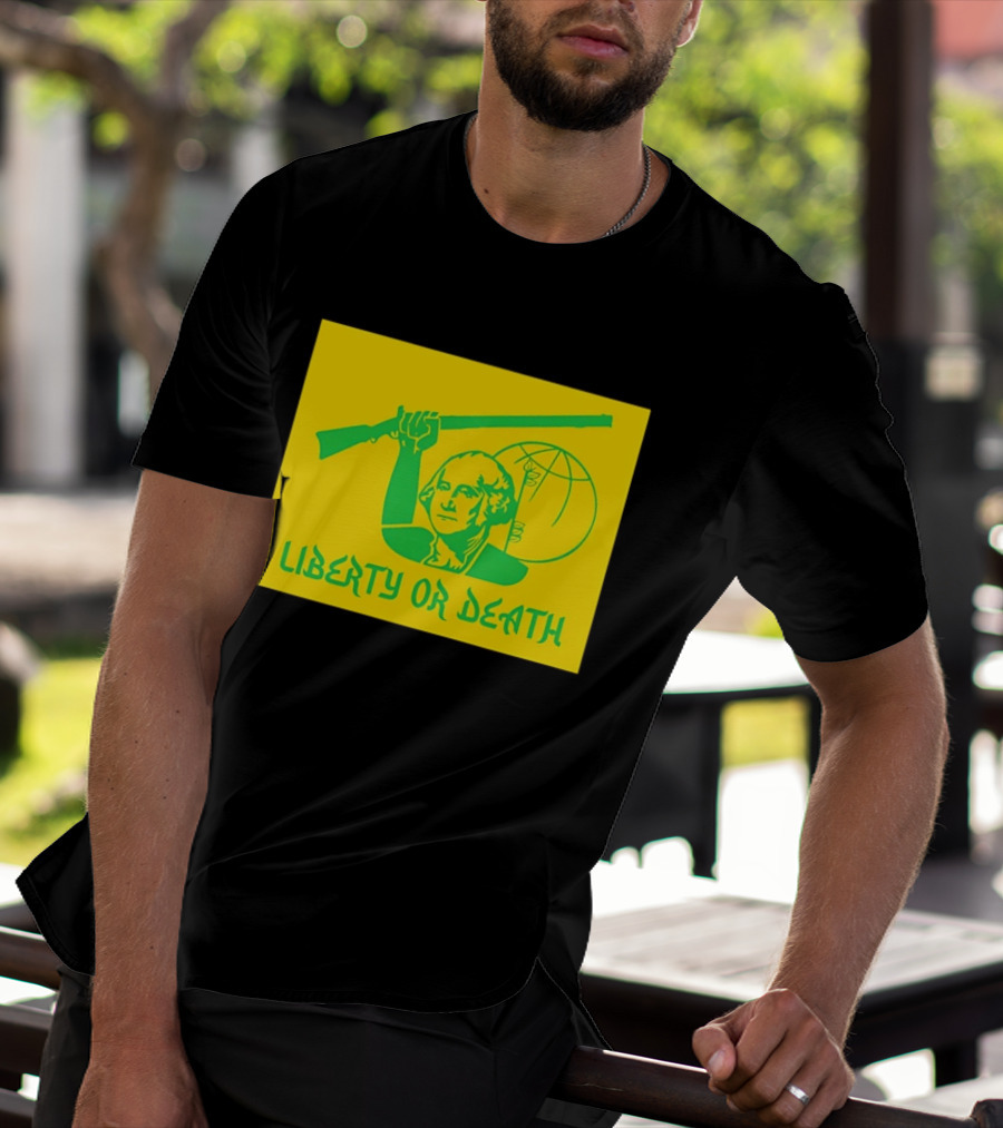 Liberty Or Death 2026 Washington Rifle Globe T-Shirt
