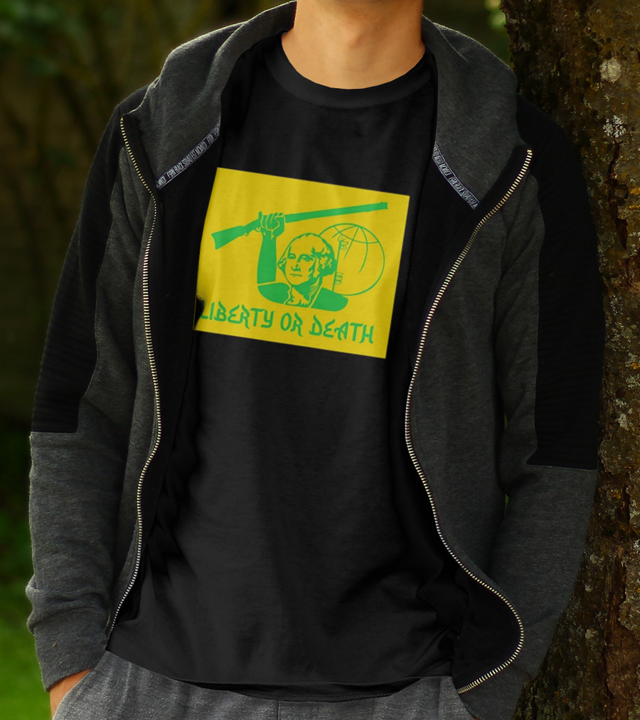 Liberty Or Death 2026 Washington Rifle Globe T-Shirt