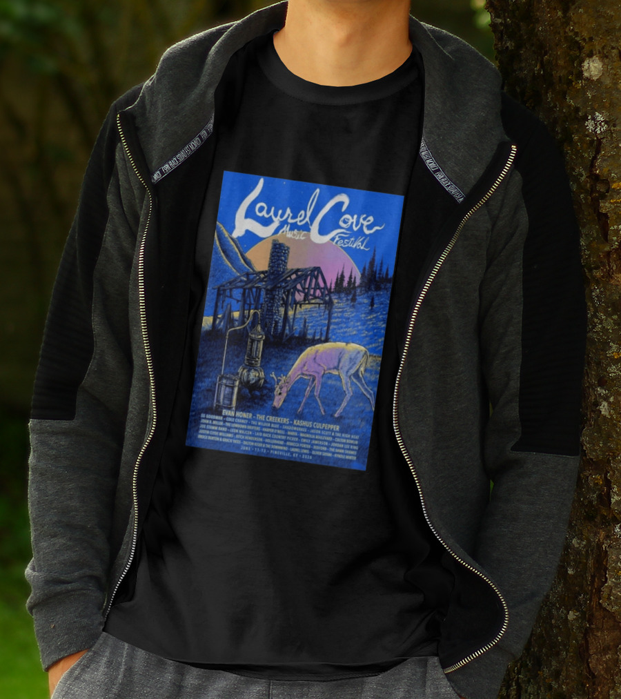 Laurel Cove Music Festival 2026 Evan Honer The Creekers Kashus Culpepper T-Shirt