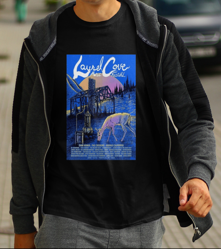Laurel Cove Music Festival 2026 Evan Honer The Creekers Kashus Culpepper T-Shirt