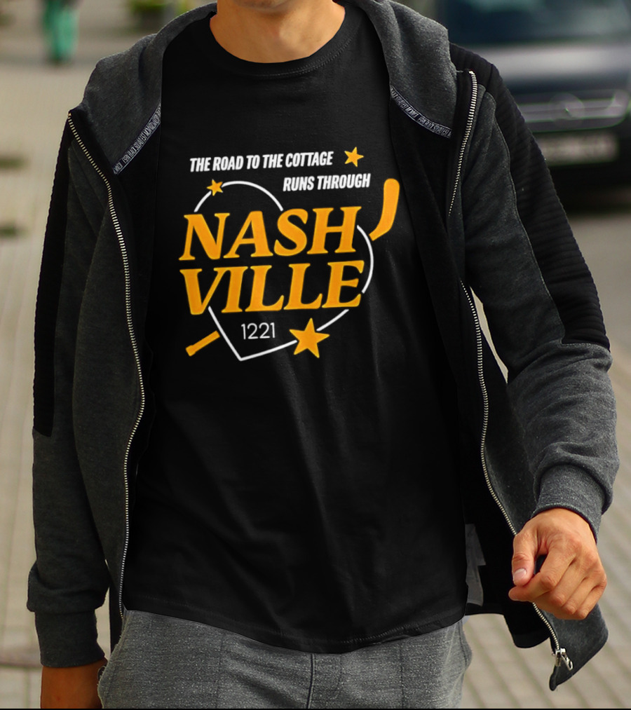 Nashville 1221 The Road To The Cottage Runs Through T-Shirt