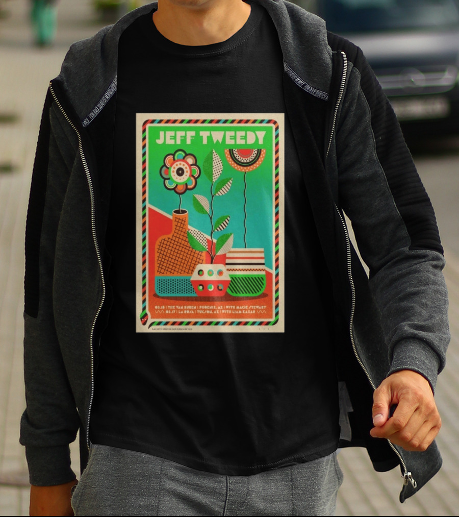 Jeff Tweedy La Rosa Tucson March 17 2026 With Liam Kazar T-Shirt