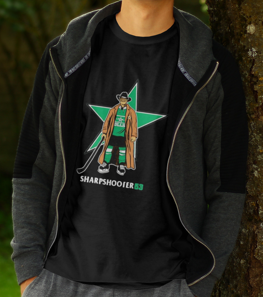 Sharpshooter 53 Dallas Stars Wyatt Johnston Hockey T-Shirt