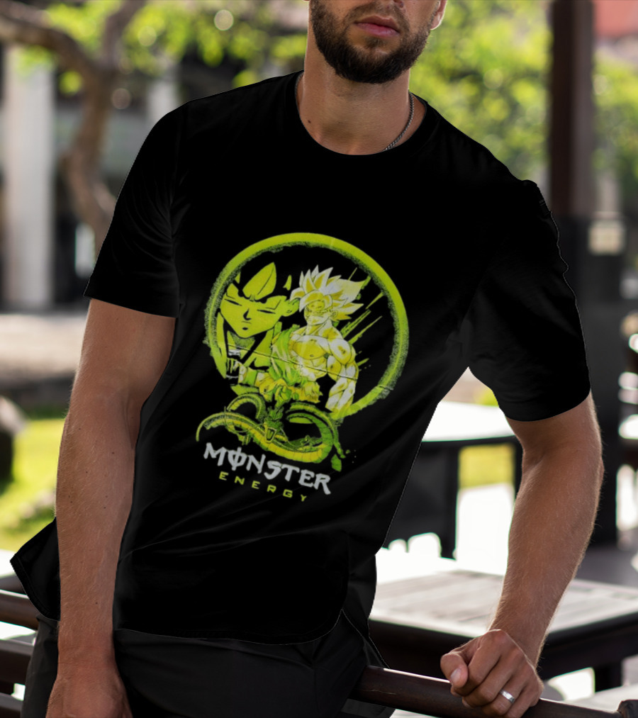Songoku Dragon Ball Monster Energy Shenron Fusion T-Shirt