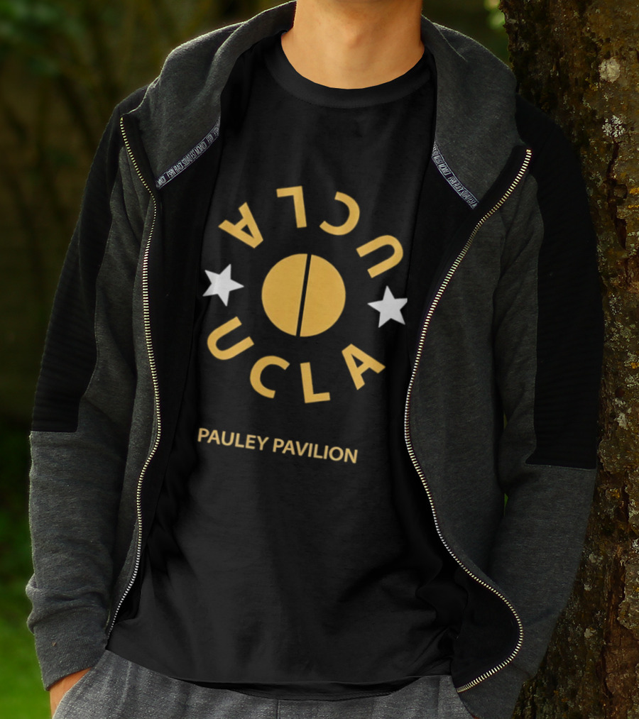 UCLA Pauley Pavilion Basketball Two Stars T-Shirt