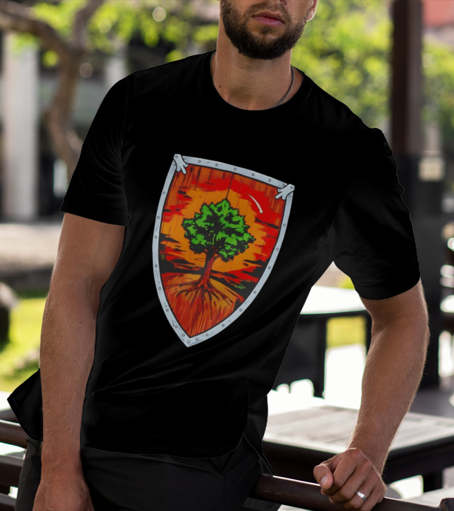 Ser Duncan The Tall Shield Tree Green Warrior Crest T-Shirt