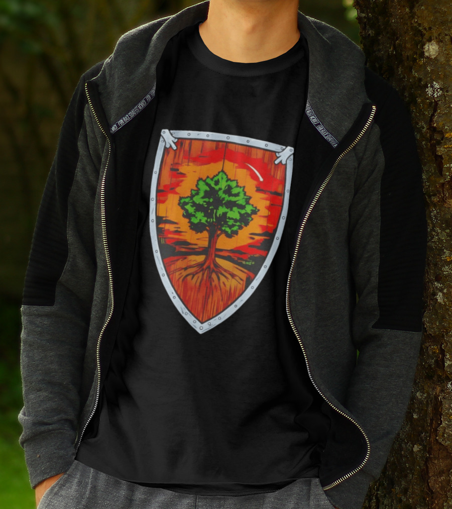 Ser Duncan The Tall Shield Tree Green Warrior Crest T-Shirt