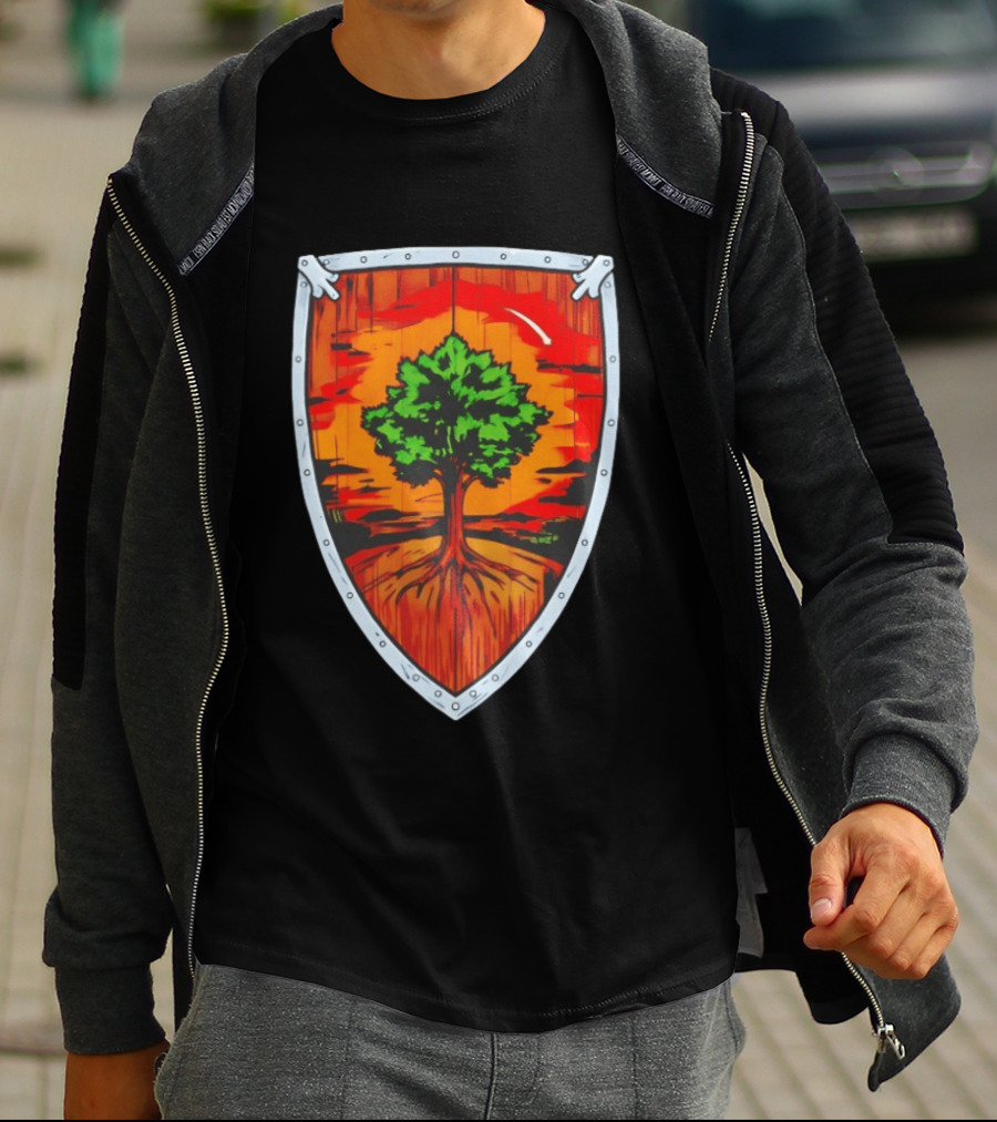 Ser Duncan The Tall Shield Tree Green Warrior Crest T-Shirt