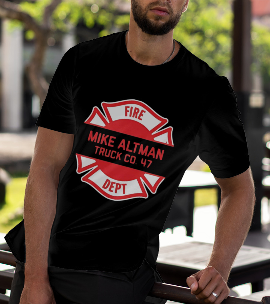 Chicago Fire Dept Mike Altman Truck Co 47 T-Shirt