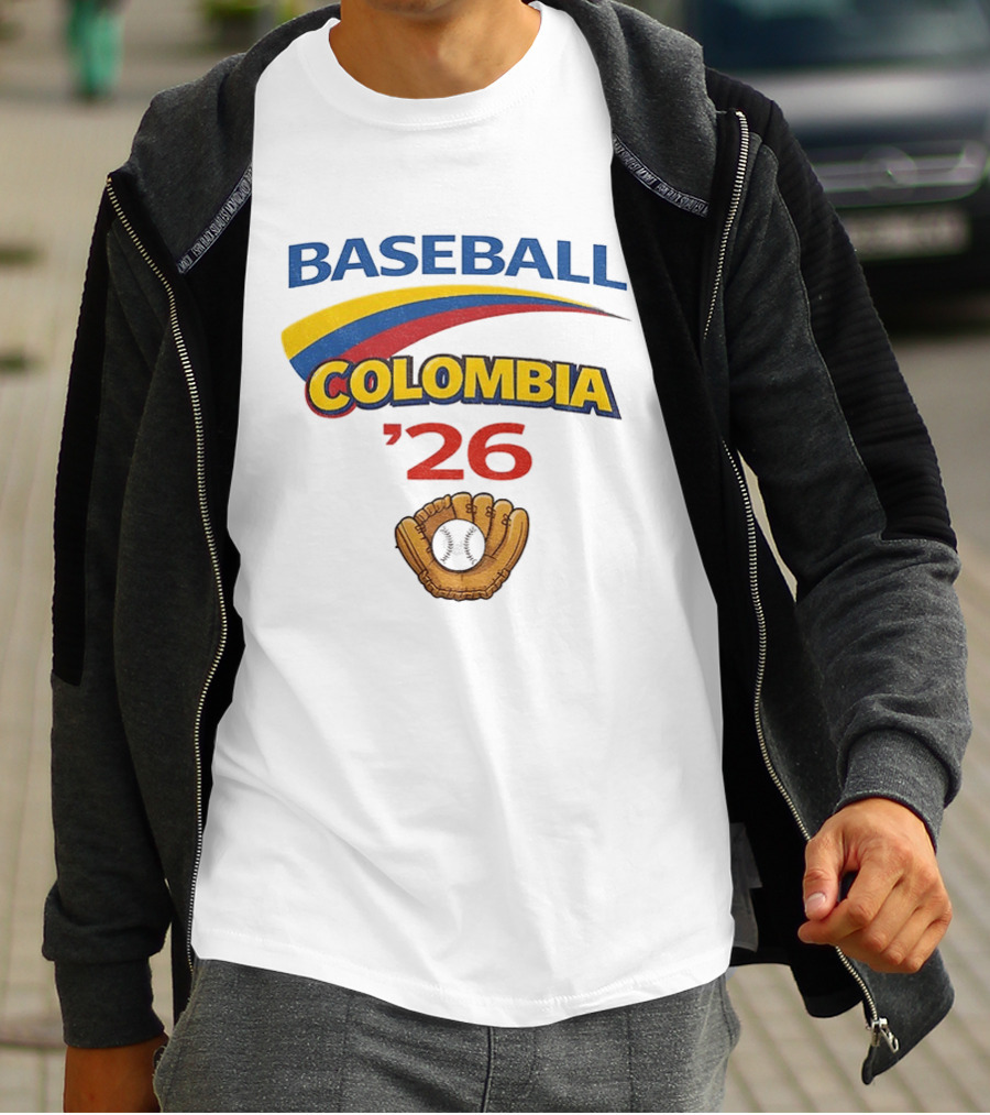 Colombia Baseball Classic 2026 '26 Glove And Ball T-Shirt