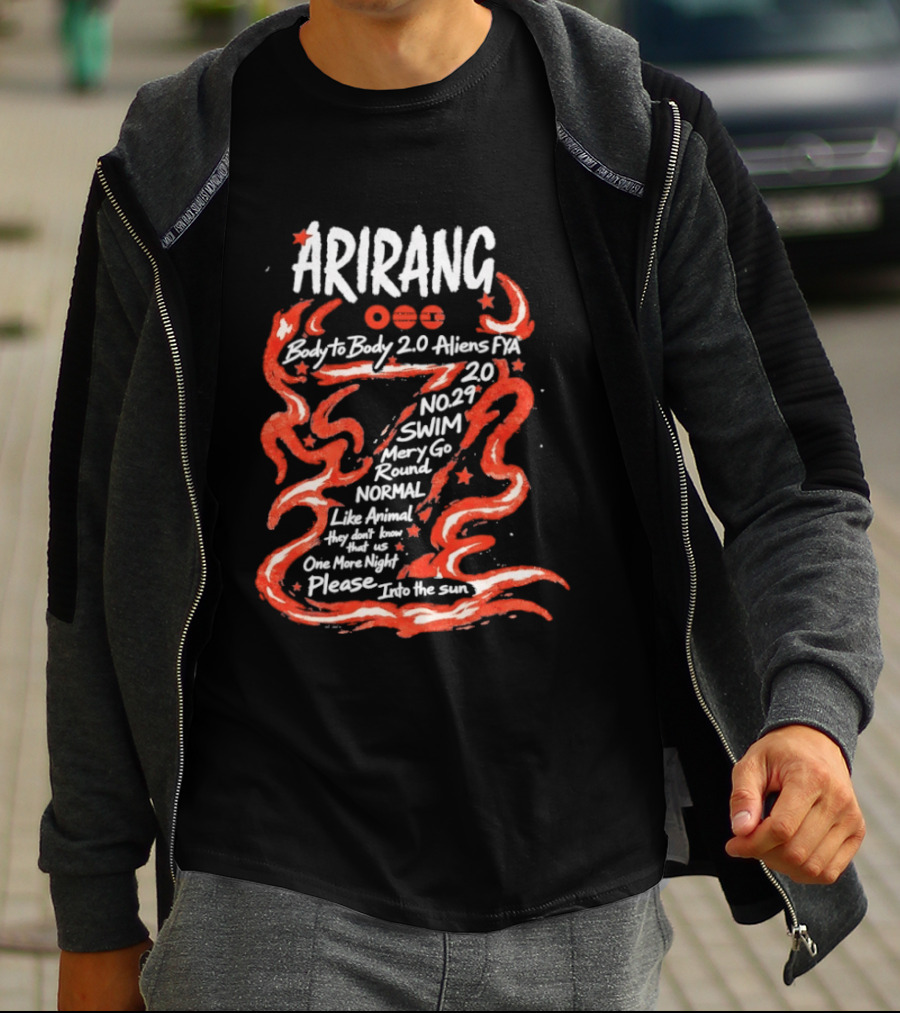 Arirang Body To Body 2.0 Aliens PX Swim Merry Go Round Normal Night T-Shirt