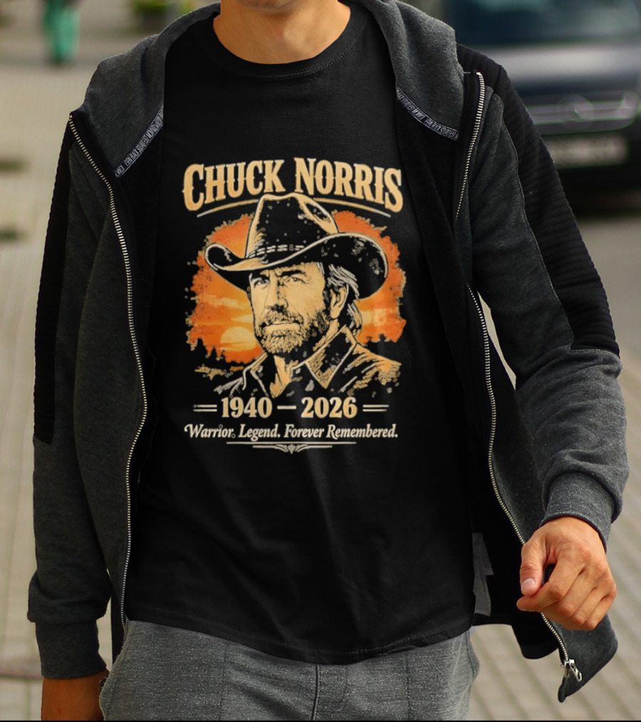 Chuck Norris 1940 2026 Warrior Legend Forever Remembered T-Shirt