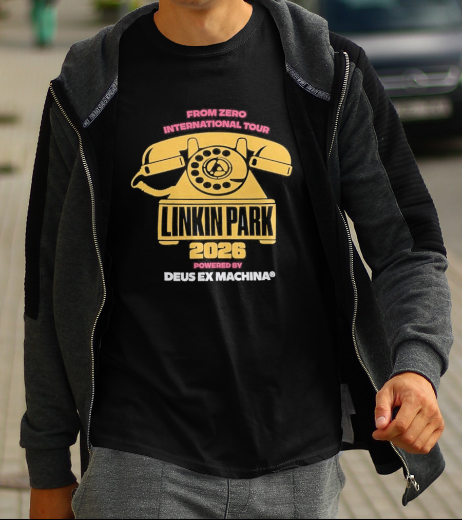 Linkin Park 2023 Powered By Deus Ex Machina Retro Style Collaboration T-Shirt
