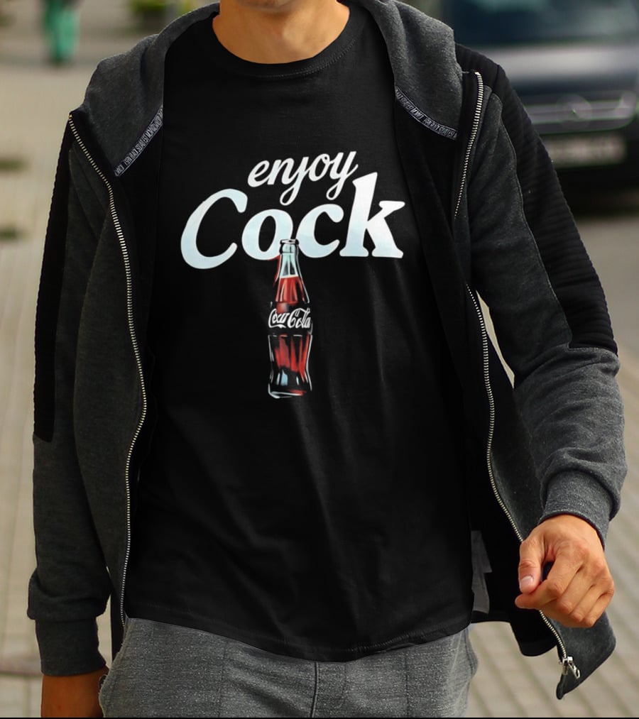 Enjoy Cock Coca Cola Bottle T-Shirt