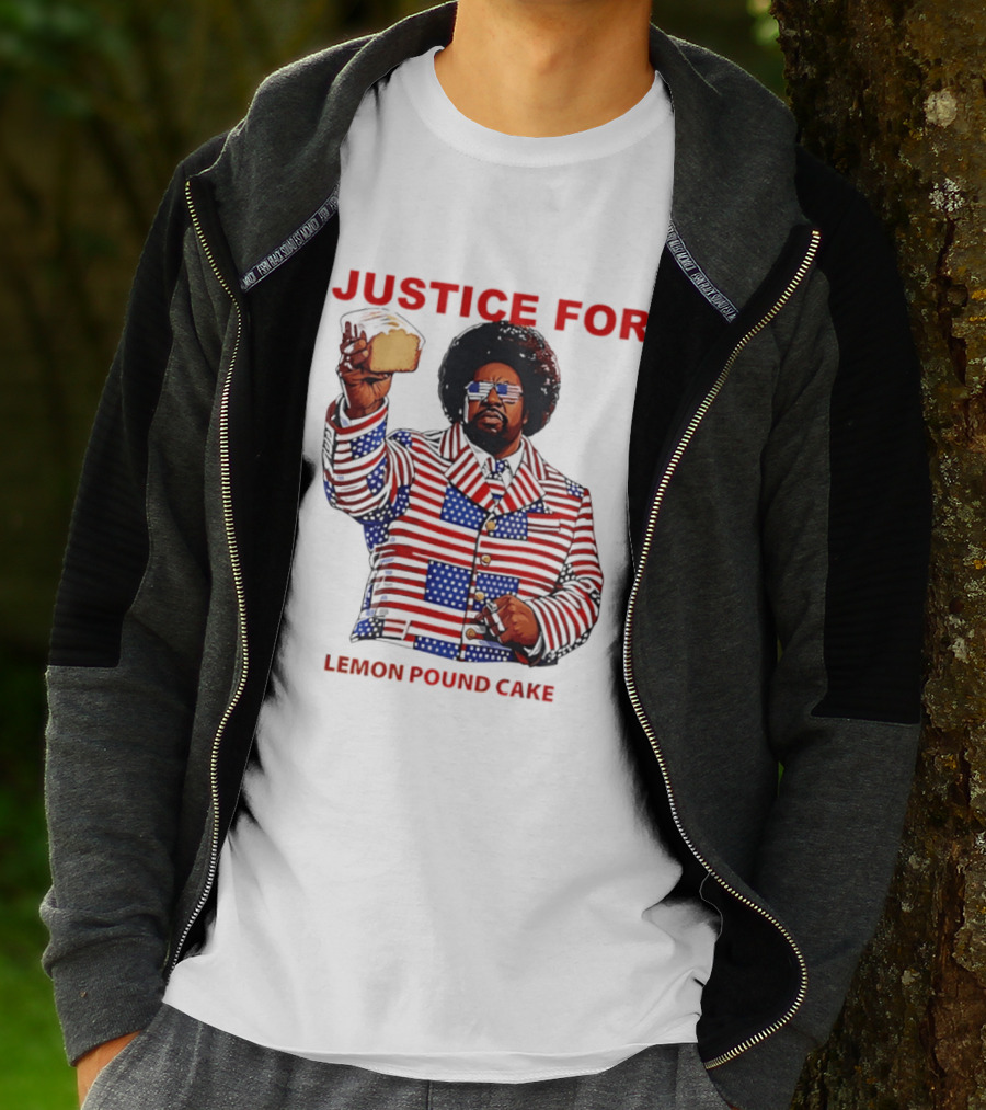 Justice For Lemon Pound Cake Afroman Stars And Stripes Suit T-Shirt