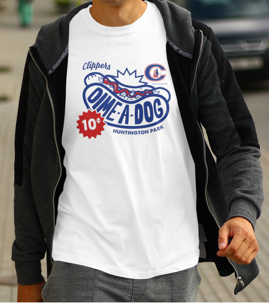Clippers Dime A Dog 10¢ Huntington Park T-Shirt