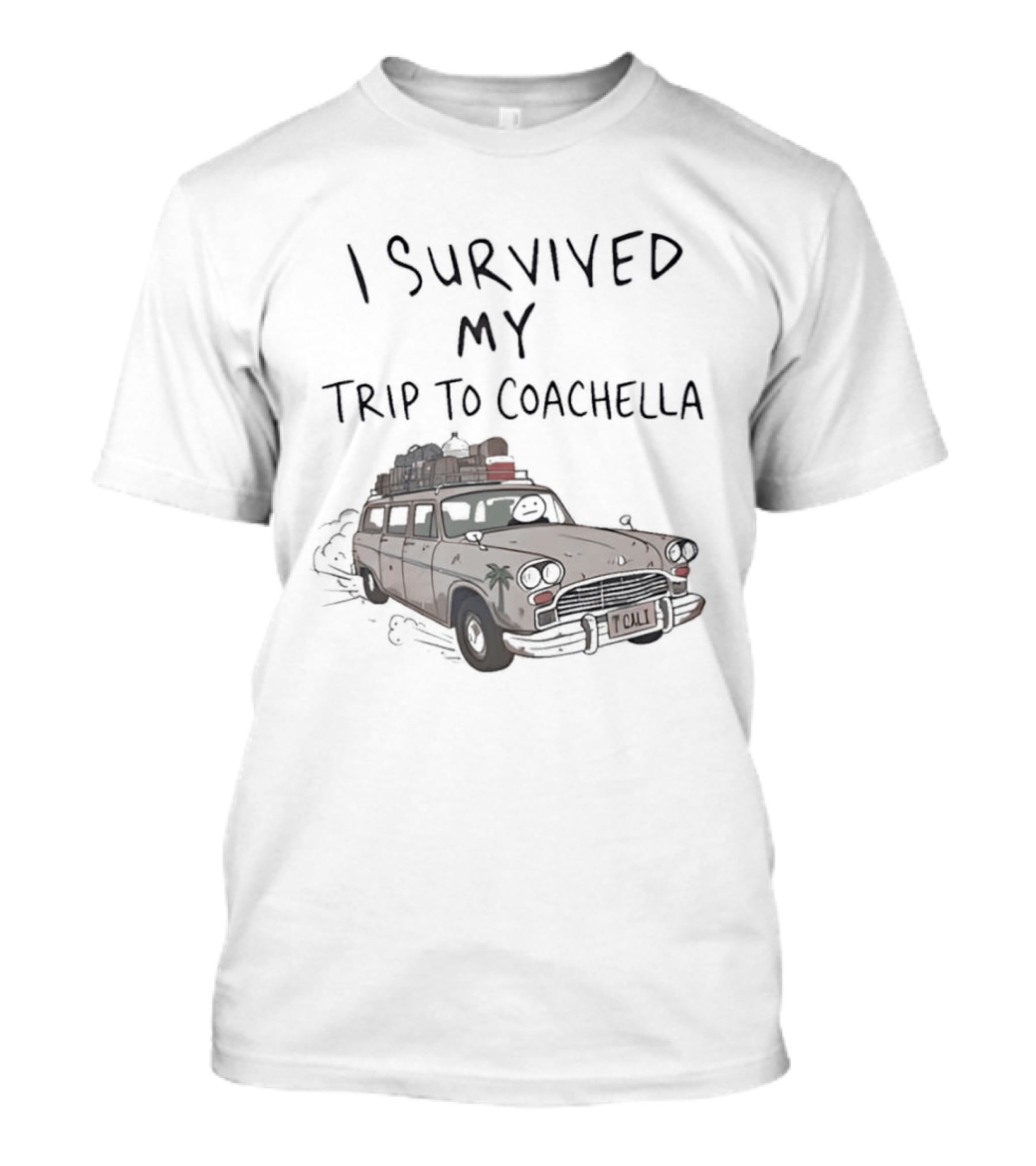 I Survived My Trip To Coachella 2026 Festival Vintage Van Adventure T-Shirt
