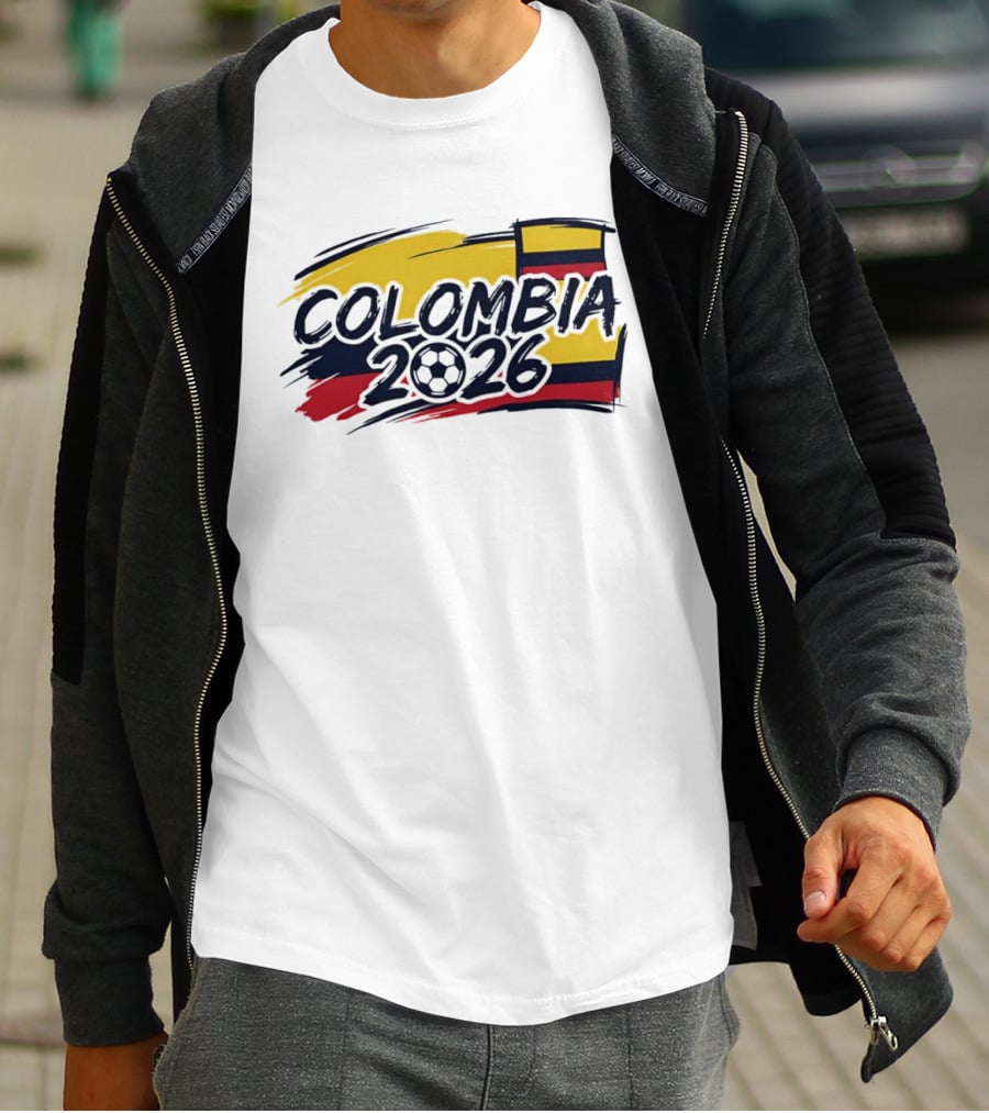 Colombia 2026 World Cup National Team Soccer Flag T-Shirt