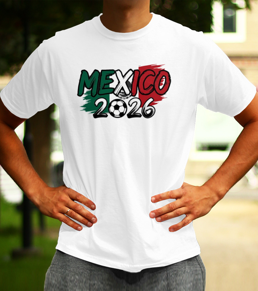 Mexico 2026 Soccer Fan Celebration National Team T-Shirt