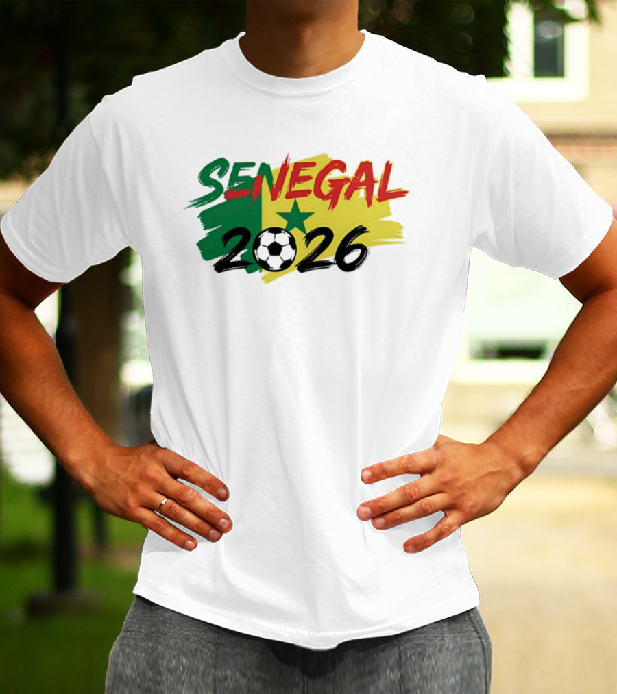 Senegal 2026 World Cup Soccer Team Star Flag T-Shirt