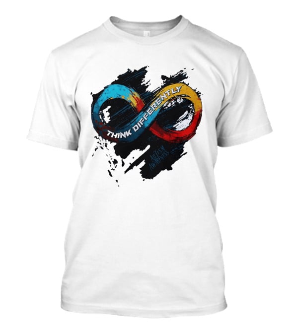 Think Differently Infinity Symbol Autism Awareness T-Shirt