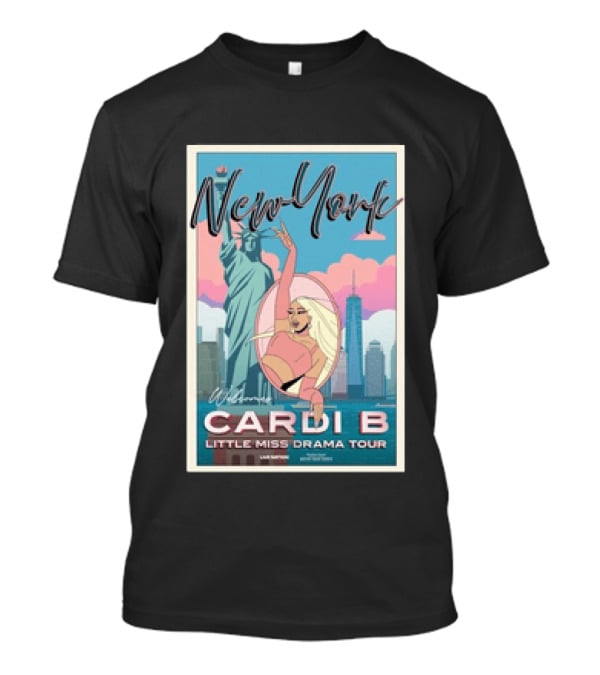 New York Cardi B Little Miss Drama Tour 2026 Madison Square Garden March 26 2026 T-Shirt