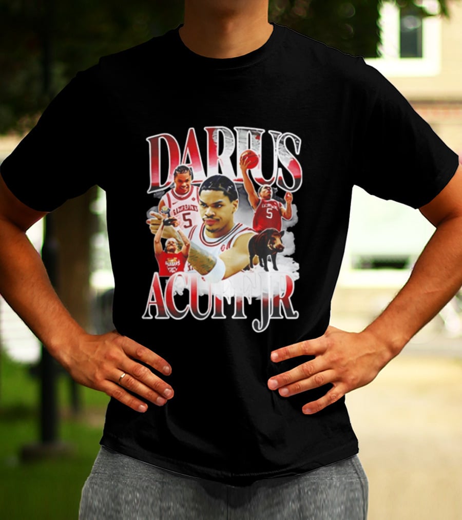 Darus Acuff Jr Arkansas Razorbacks Basketball Player Highlights T-Shirt