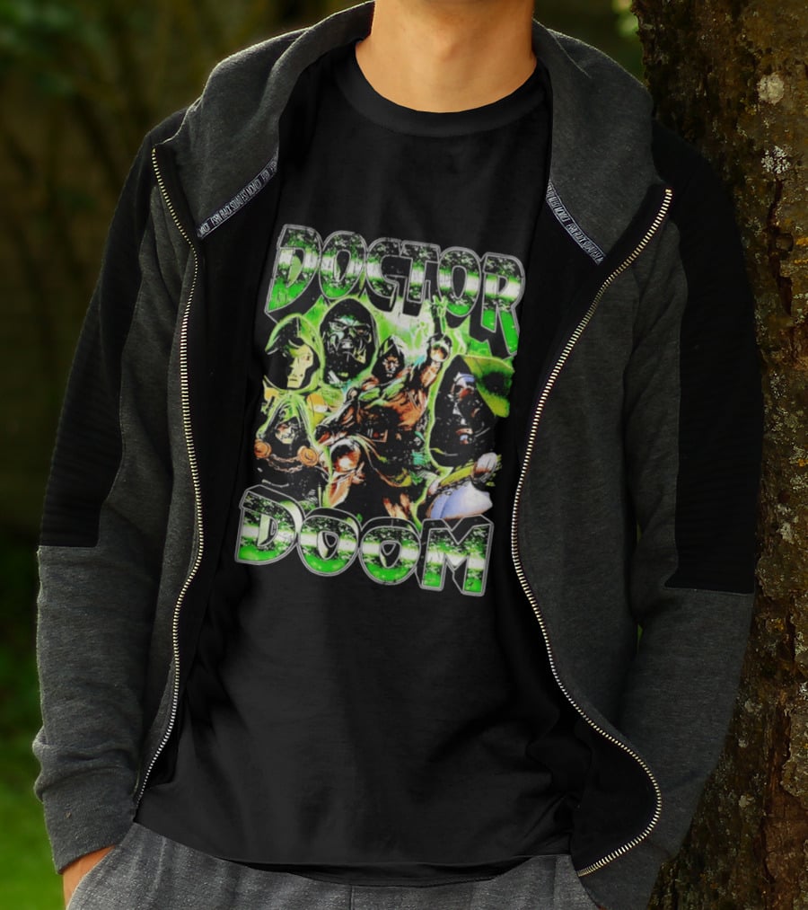 Doctor Doom Marvel Comics Villain Power Poses Montage T-Shirt