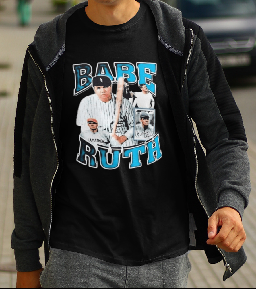 Babe Ruth New York Yankees Iconic Baseball Legend T-Shirt