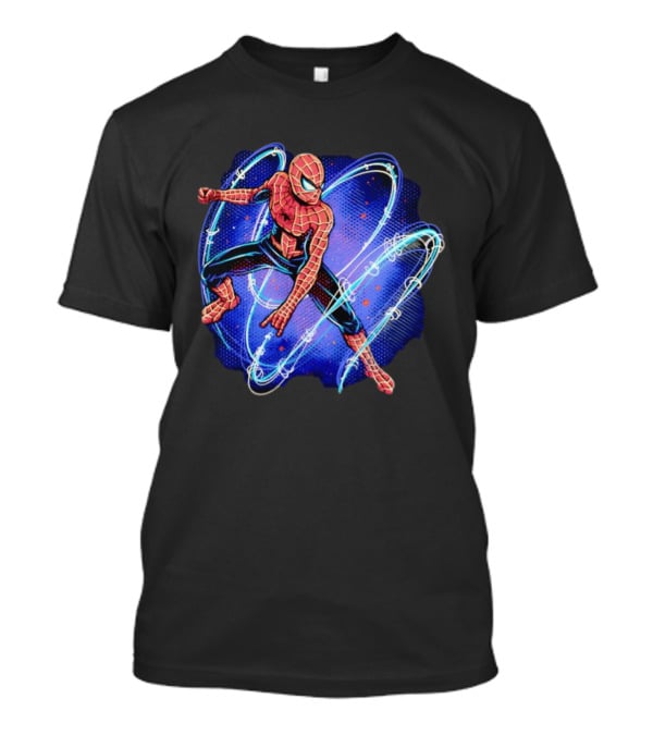 Spider Man Marvel Hero With Magnetic Field Lines And Maximum Spider Senses T-Shirt