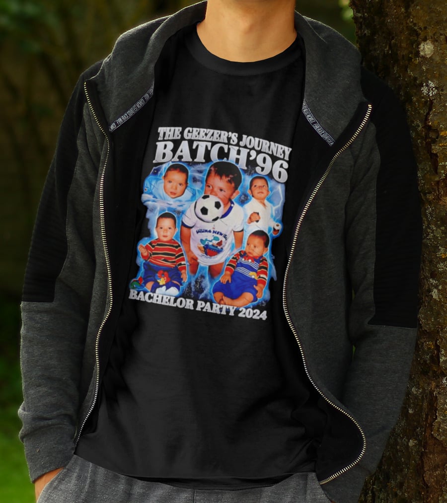 The Geezer's Journey Batch '96 Bachelor Party 2024 Baby Soccer T-Shirt