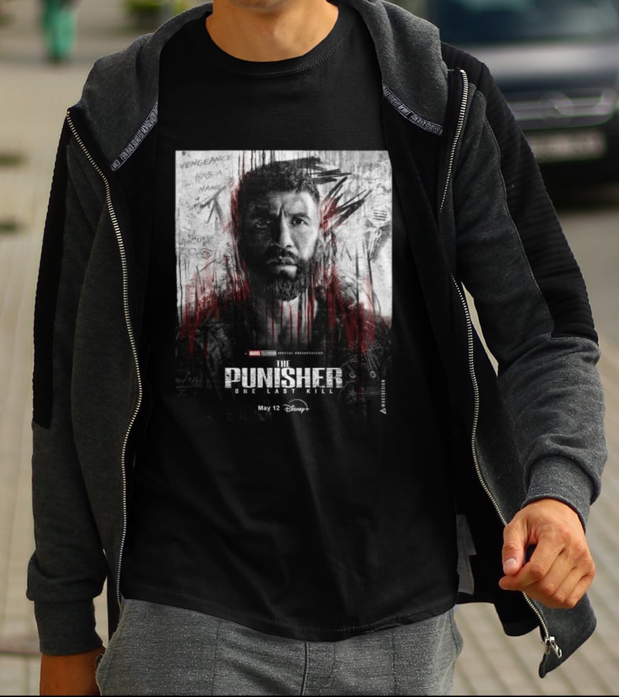 The Punisher One Last Kill Marvel Television Frank Castle May 12 Disney Plus T-Shirt