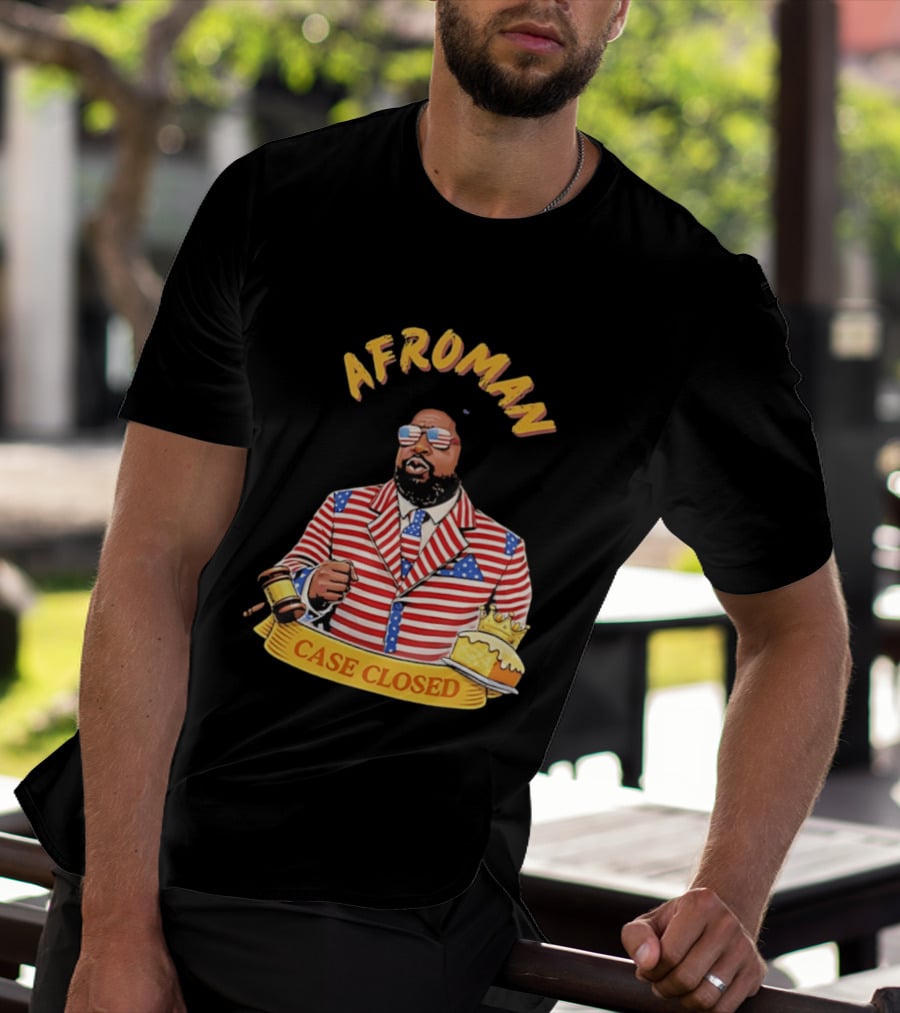 Afroman Case Closed Patriotic Suit Lemon Pound Cake Free Speech T-Shirt