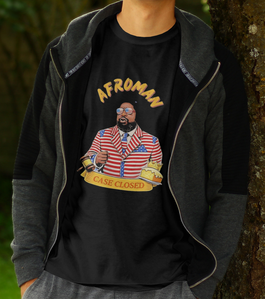 Afroman Case Closed Patriotic Suit Lemon Pound Cake Free Speech T-Shirt