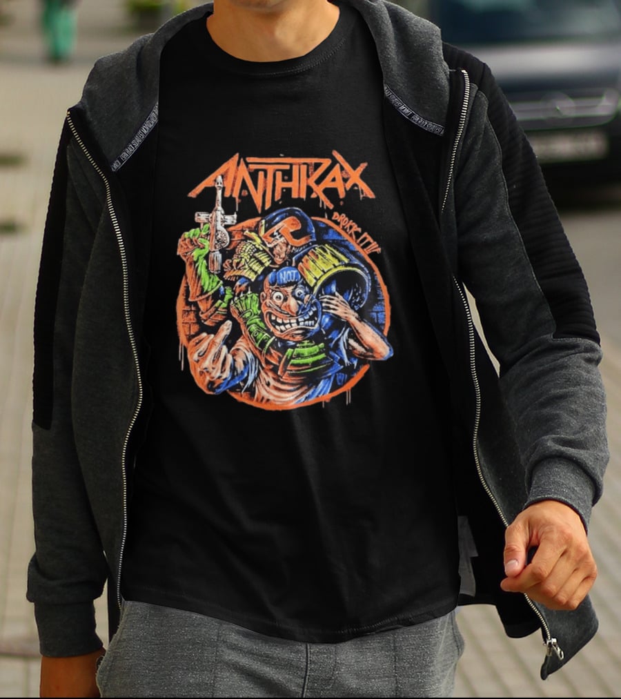 Anthrax Australia 2026 Tour The Not Man Robocop Drokk It T-Shirt