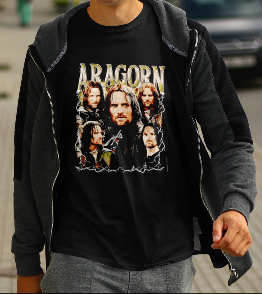 Aragorn Character Collage Lord Of The Rings T-Shirt