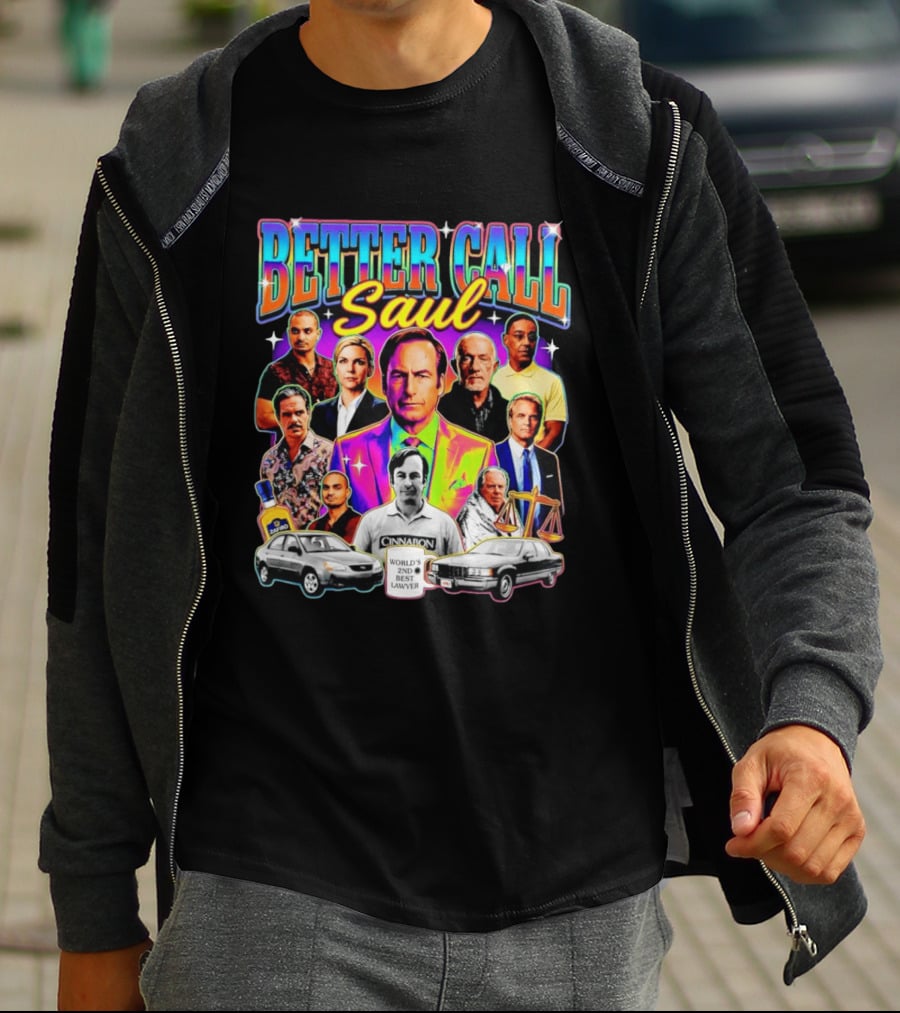 Better Call Saul Breaking Bad Characters Jimmy McGill Kim Wexler Mike Gus T-Shirt